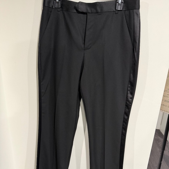 Zara Black Tuxedo Pants size Medium - Picture 1 of 6